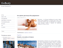 Tablet Screenshot of gobesty.com